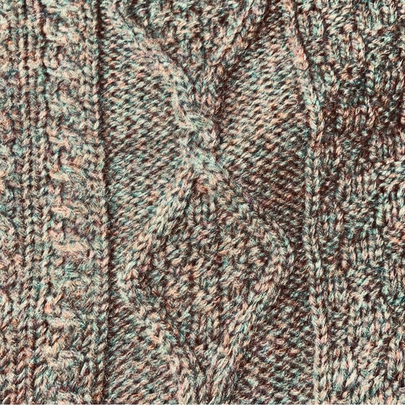 Quill’s Woolen Market Pure New Wool Fisherman’s Cable Knit Sweater  Ireland - Picture 6 of 7